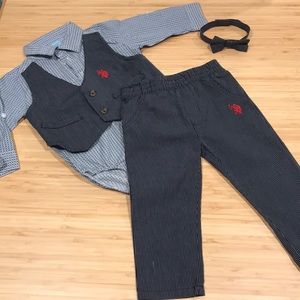 U.S. POLO ASSN. 18 Month Old 3pc Baby Boy Set